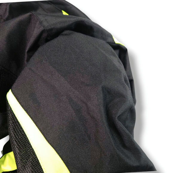 Alpha Cycle Gear Mesh Motorcycle Jacket CE Armor Hi Vis Black 2XL Bikercore - Picture 6 of 14